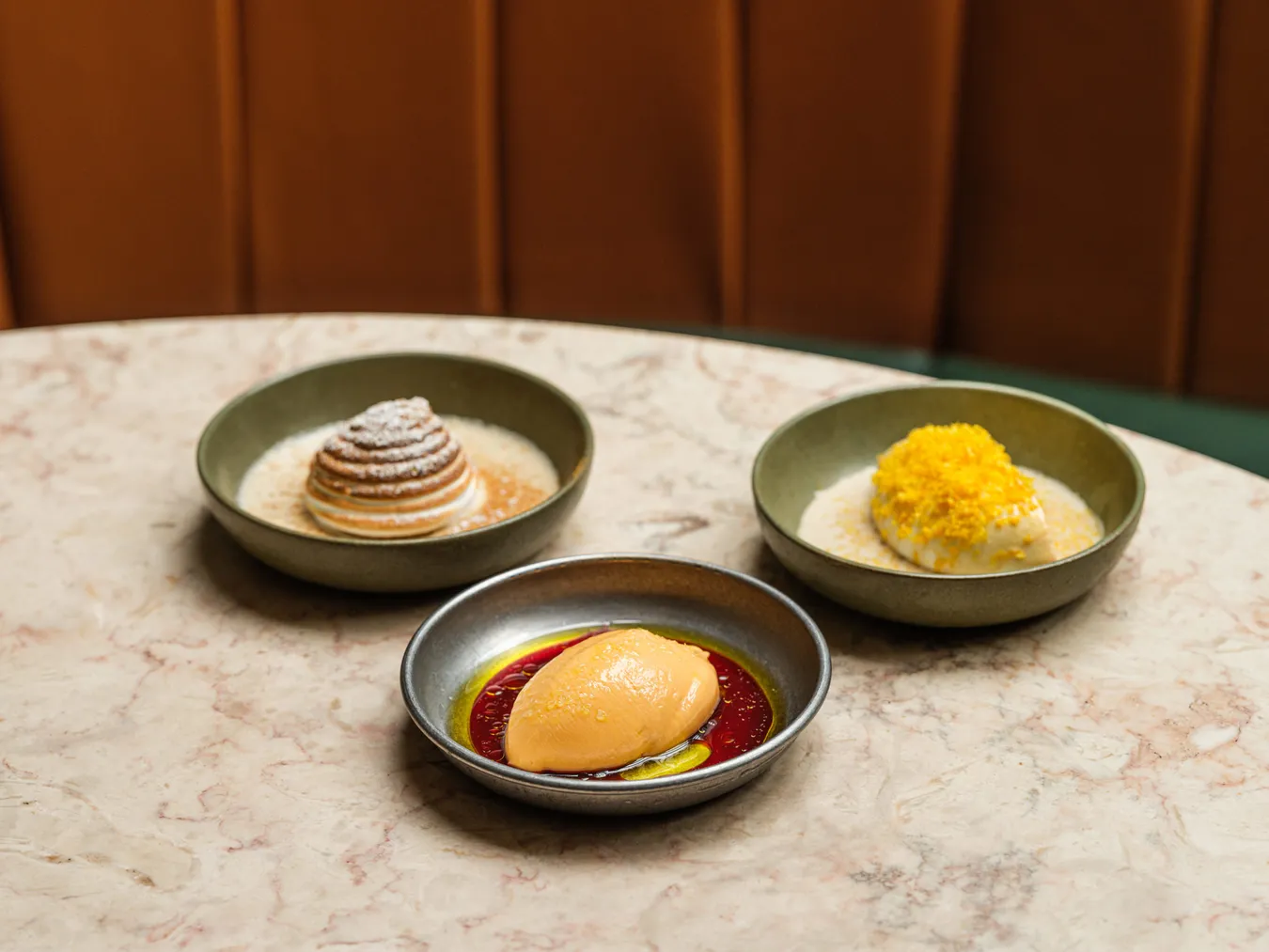 Group of portuguese desserts